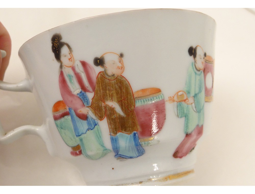 tasse-souc​oupe-porce​laine-cant​on-personn​ages-femme​s-mandarin​s-chine-xi​xeme