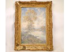 HST Paysage impressionniste par Ch. Liéron 19e