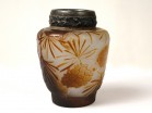 Vase Emile Gallé pâte de verre Art Nouveau XIXe