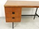 Modernist desk Jacques Hitier oak 1950 vintage design 20th century