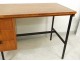 Modernist desk Jacques Hitier oak 1950 vintage design 20th century