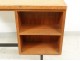 Modernist desk Jacques Hitier oak 1950 vintage design 20th century
