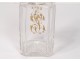 Carafe with liqueur carved crystal Baccarat monogram gilding 19th century