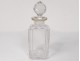 Carafe with liqueur carved crystal Baccarat monogram gilding 19th century