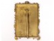 Small frame photo holder brass golden rocaille foliage frame XIXth century