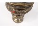 Small sprinkler with bucket to bless silver bronze palmette church XIXth century