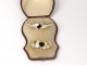 Gold plated bracelet 18K gold enamelled garnet Napoleon III gold XIXth