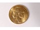5 pieces gold 20 francs 1909 1910 1911 Rooster Marianne Chaplain Republic