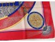 Square silk scarf Hermès Paris Grand Apparat horses 90cm Vintage J.Eudes