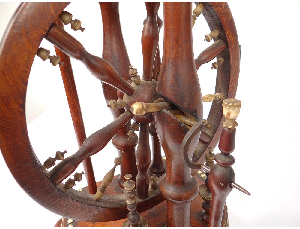 ANCIEN CHARIOT CHARIOT chariot brouette en bois vintage roue / 42 cm EUR 71,64 - FR