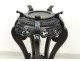 Sculpted black wooden carved stones 19th century