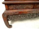 Japanese cabinet Shodana wood carved lacquered snow landscapes signed Meiji 19th