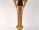 Monstrance monstrance gilded brass Art Deco cross church communion XXth century