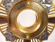 Monstrance monstrance gilded brass Art Deco cross church communion XXth century