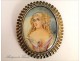 Painted miniature, portrait girl, twentieth