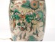 Lamp Chinese porcelain vase Nanjing 19th century soldier figures