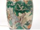 Lamp Chinese porcelain vase Nanjing 19th century soldier figures