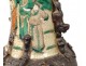 Lamp Chinese porcelain vase Nanjing 19th century soldier figures