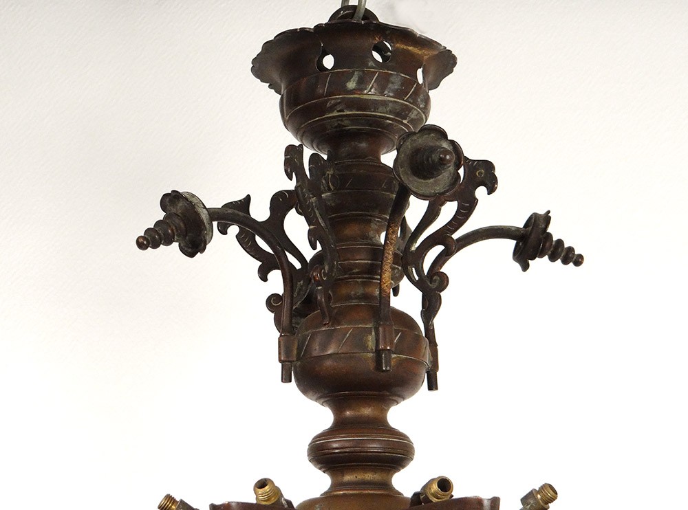 Jewish lamp judenstern chabbat chandelier bronze shabbat shabbes lamp