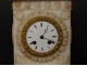 Pendulum bollard alabaster flowers foliage sun Napoleon III clock XIXth c.