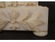 Pendulum bollard alabaster flowers foliage sun Napoleon III clock XIXth c.