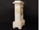 Pendulum bollard alabaster flowers foliage sun Napoleon III clock XIXth c.