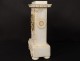 Pendulum bollard alabaster flowers foliage sun Napoleon III clock XIXth c.