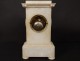 Pendulum bollard alabaster flowers foliage sun Napoleon III clock XIXth c.