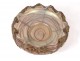 Iridescent glass bowl brass Loetz Pallme-König Bohemia Austria Art Nouveau 19th