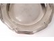 Round dish vegetable silver solid Minerva goldsmith Paillard Brothers 897gr nineteenth