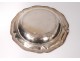 Round dish vegetable silver solid Minerva goldsmith Paillard Brothers 897gr nineteenth