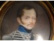 Portrait miniature Captain Hussard Legion of Honor Restoration Nineteenth