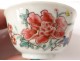 Small porcelain bowl Compagnie des Indes rose family flowers eighteenth century