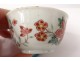 Small porcelain bowl Compagnie des Indes rose family flowers eighteenth century