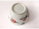 Small porcelain bowl Compagnie des Indes rose family flowers eighteenth century