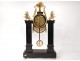 Pendulum gilt bronze gilt cariatides marble back of Egypt nineteenth Empire