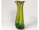 Large glass vase Murano Venice Italy F. Silviy italian twentieth century