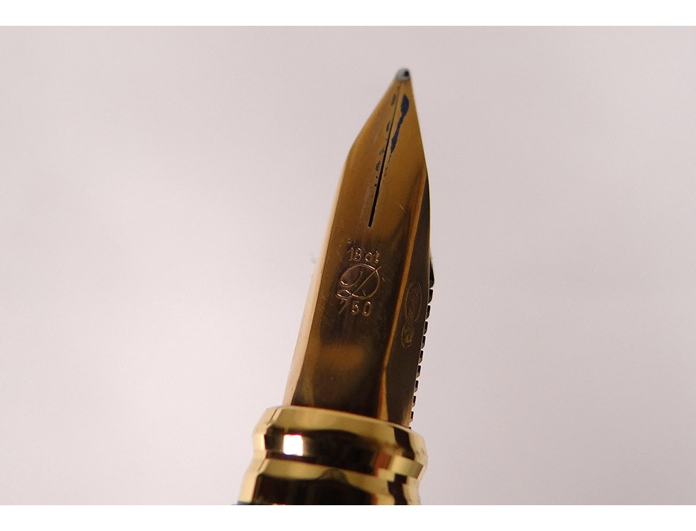 Stylo Plume Dupont - Laque De Chine - Plume En Or 18 Carats - Occasion