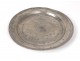 Flat round tin punch 1671 monogram seventeenth century