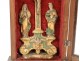 Crucifix oratorical Christ carved wood polychrome South France Italy XVIII