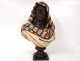 Sculpture bust orientalist black man Bedouin turban terracotta nineteenth