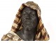 Sculpture bust orientalist black man Bedouin turban terracotta nineteenth