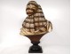 Sculpture bust orientalist black man Bedouin turban terracotta nineteenth