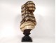 Sculpture bust orientalist black man Bedouin turban terracotta nineteenth