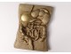 Brass sculpture Miguel Ortiz Berrocal epigastric torso n ° 463 1989