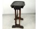 3 blackened wood nesting tables carved japanese water lily flowers nineteenth century