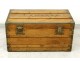 Travel trunk officer chest camphor brass gilt nineteenth century