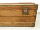 Travel trunk officer chest camphor brass gilt nineteenth century