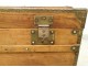 Travel trunk officer chest camphor brass gilt nineteenth century