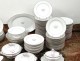 83 pieces porcelain tableware set Paris Bourgeois Rue St-Honoré XIXth